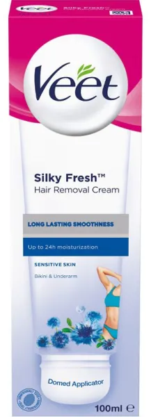 Veet Silky Fresh Hair Removal Cream 100 ml - For sensitiv hud