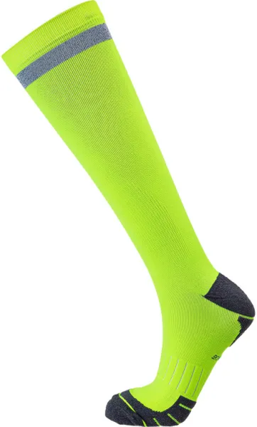 Endurance Torent Reflective Long - løpesokker med kompresjon - Safety Yellow - Str. 39/